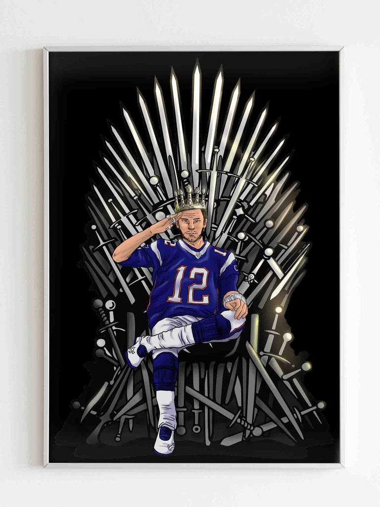 Tom Brady Goat Game Of Thrones Poster Wallpaper