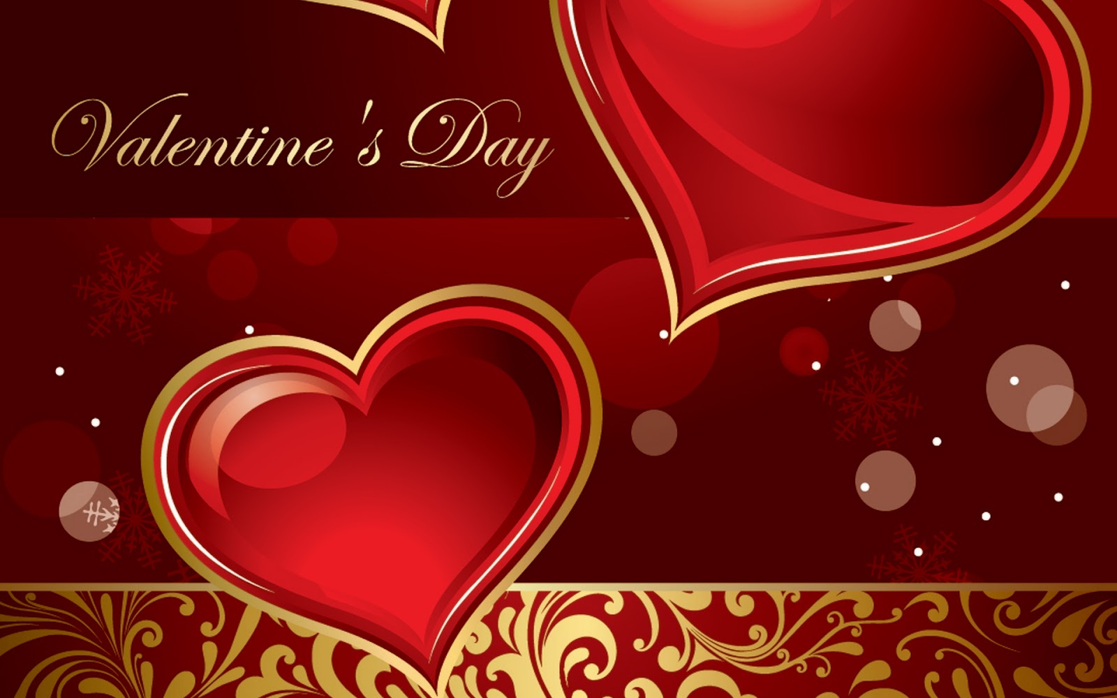 Valentine Day Desktop Background Cute Red Valentines