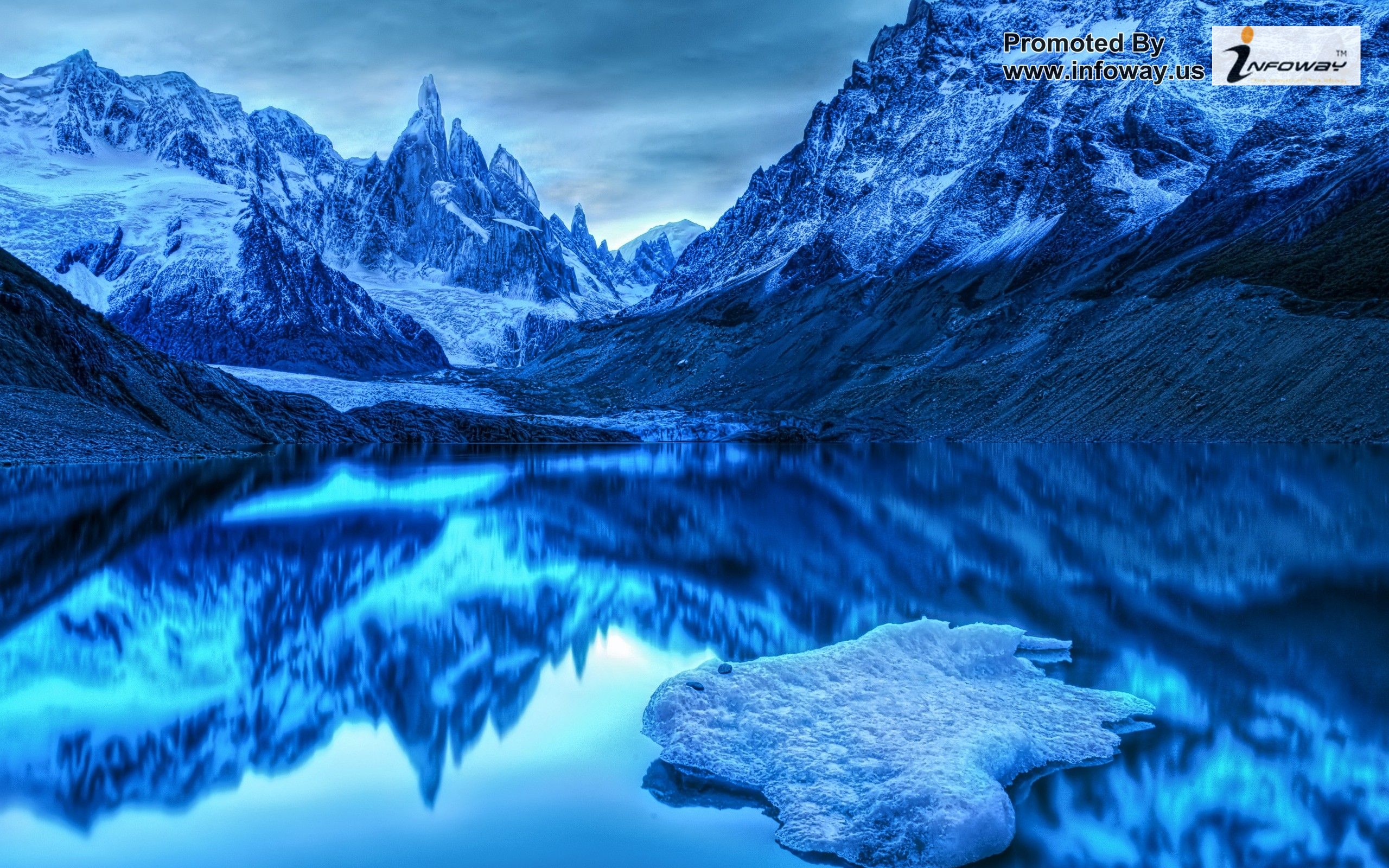 Nature Winter Snow Lakes HDr Photography Reflections HD Wallpaper