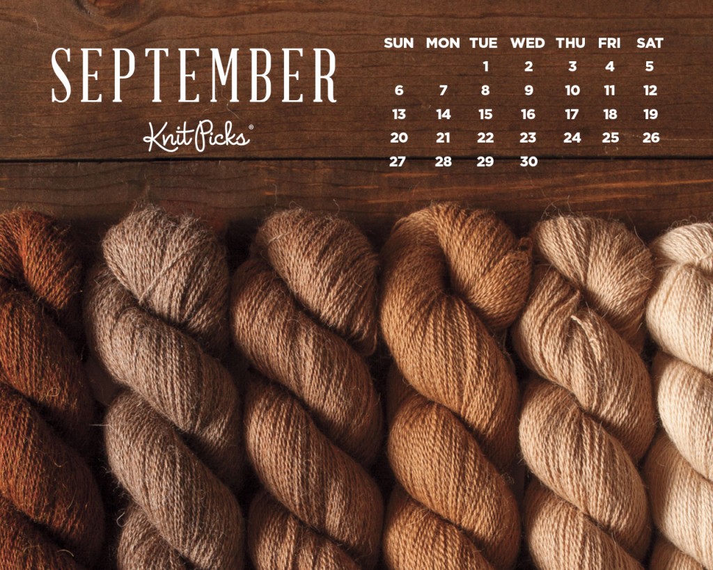September Wallpaper Calendar Knitpicks Staff Knitting