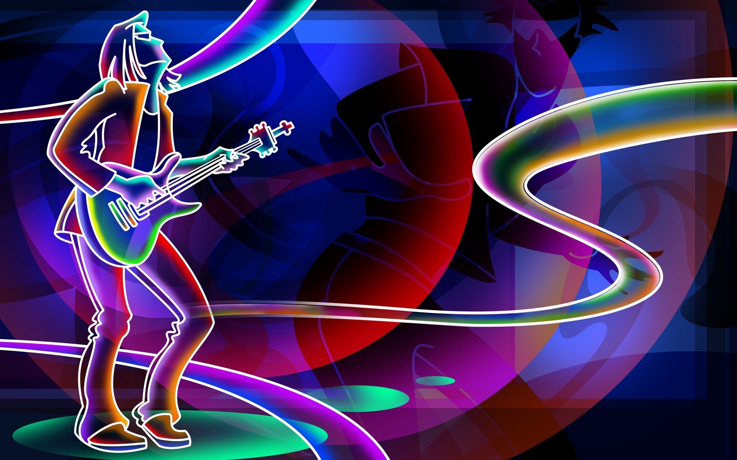 colorful neon music backgrounds