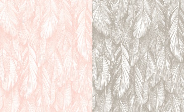 Love This Feathered Quilt Wallpaper From Georgia Horton I