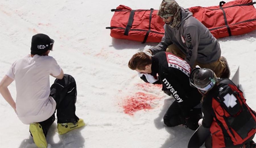 This Is Video Of Shaun White S Training Crash In New
