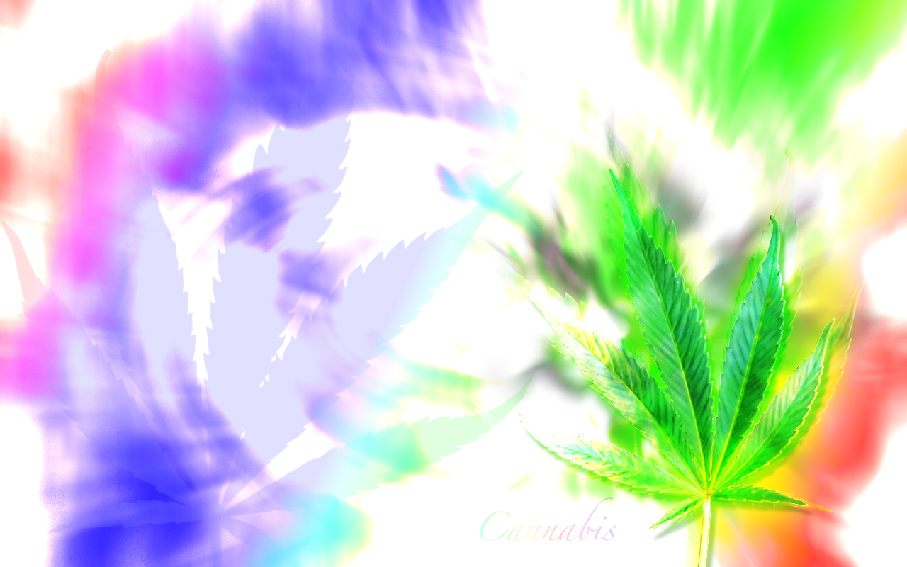 Top Trippy Marijuana Leaf Wallpaper
