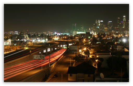 Los Angeles By Night HD Desktop Wallpaper High Definition