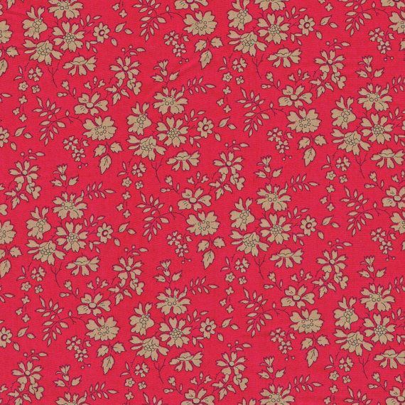 Listing Liberty Of London Fabric Capel Red Fat