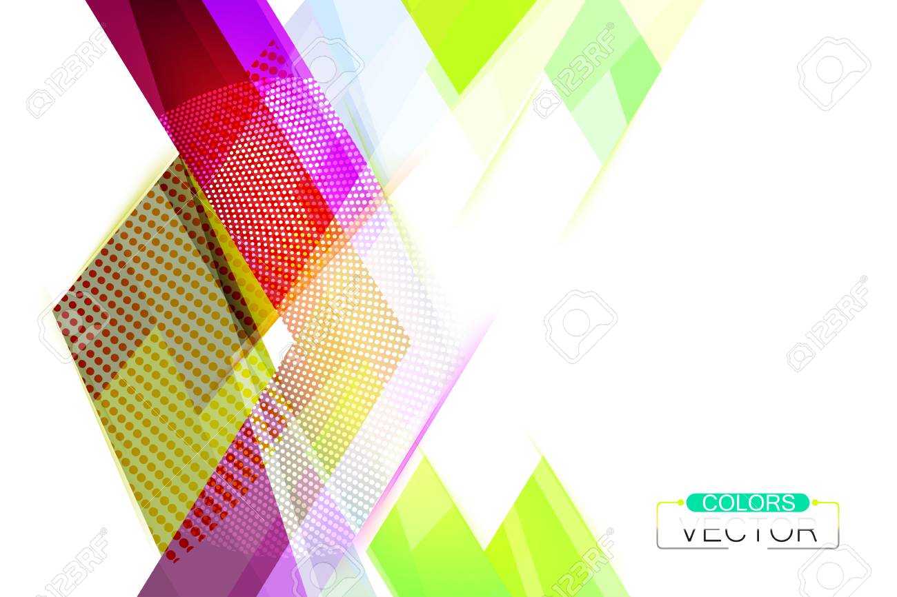 Glossy Colors Shape On A White Vector Abstract Wallpaper 1300x866