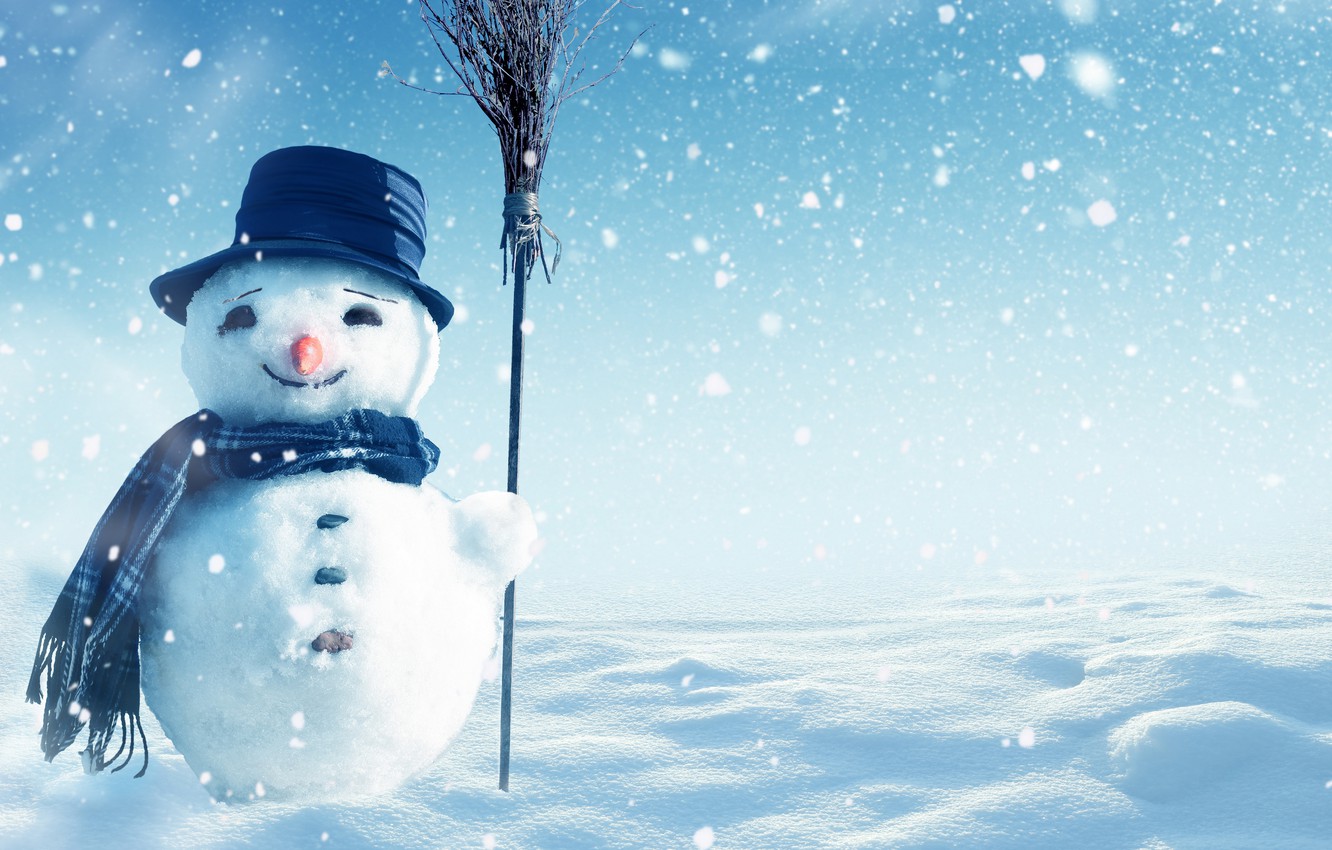 Wallpaper Christmas Winter Snow Snowman Image For Desktop