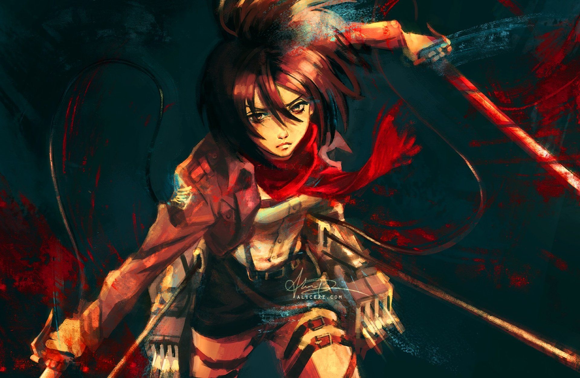Mikasa Ackerman Wallpaper 4k