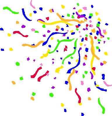 Confetti And Streamers Clip Art Pictures To