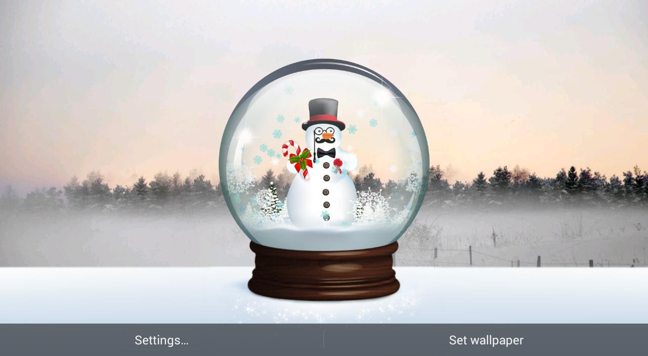 Snow Globe Live Wallpaper Android Apps On Google Play