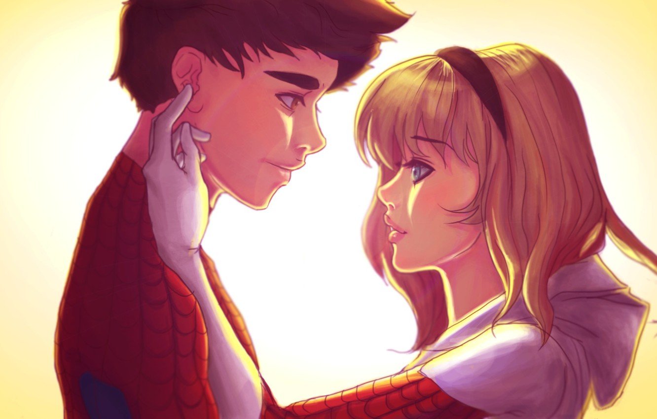 Wallpaper girl pair guy relationship Spider Man Peter Parker