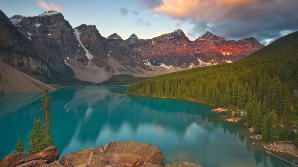 Canad Morrena Parque Nacional Viajar Banff Desktopia Lago