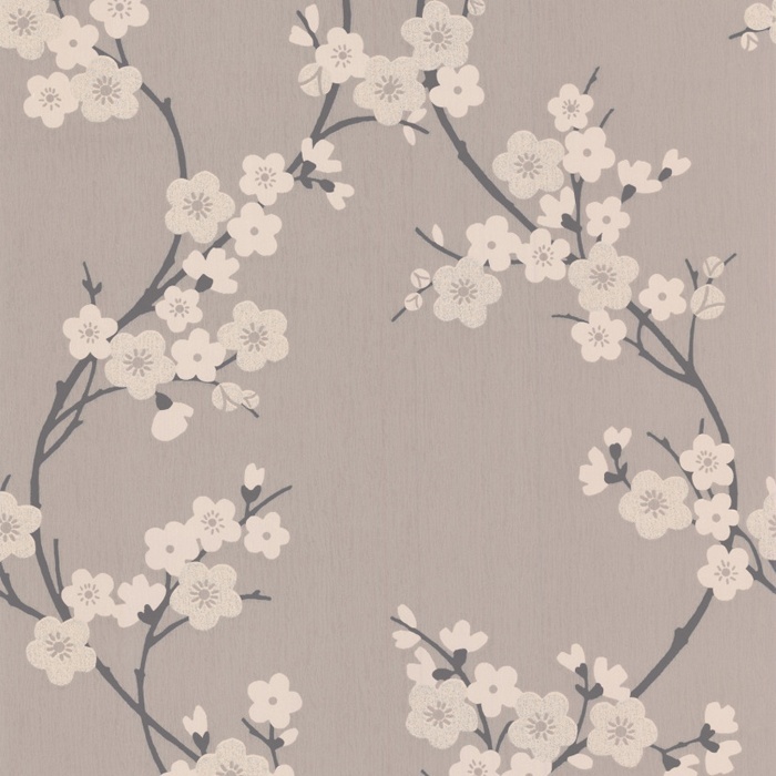Wallpaper Taupe Charcoal Cream Patterned From I Love