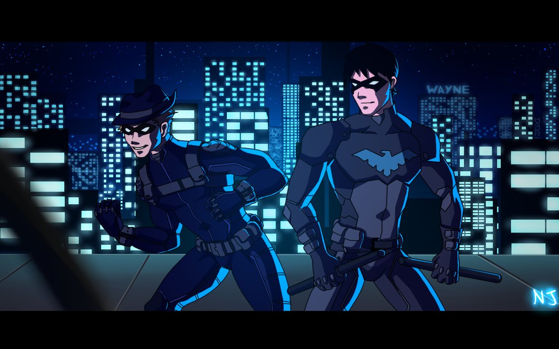 Ronin And Nightwing Ready For Action By Dkalban