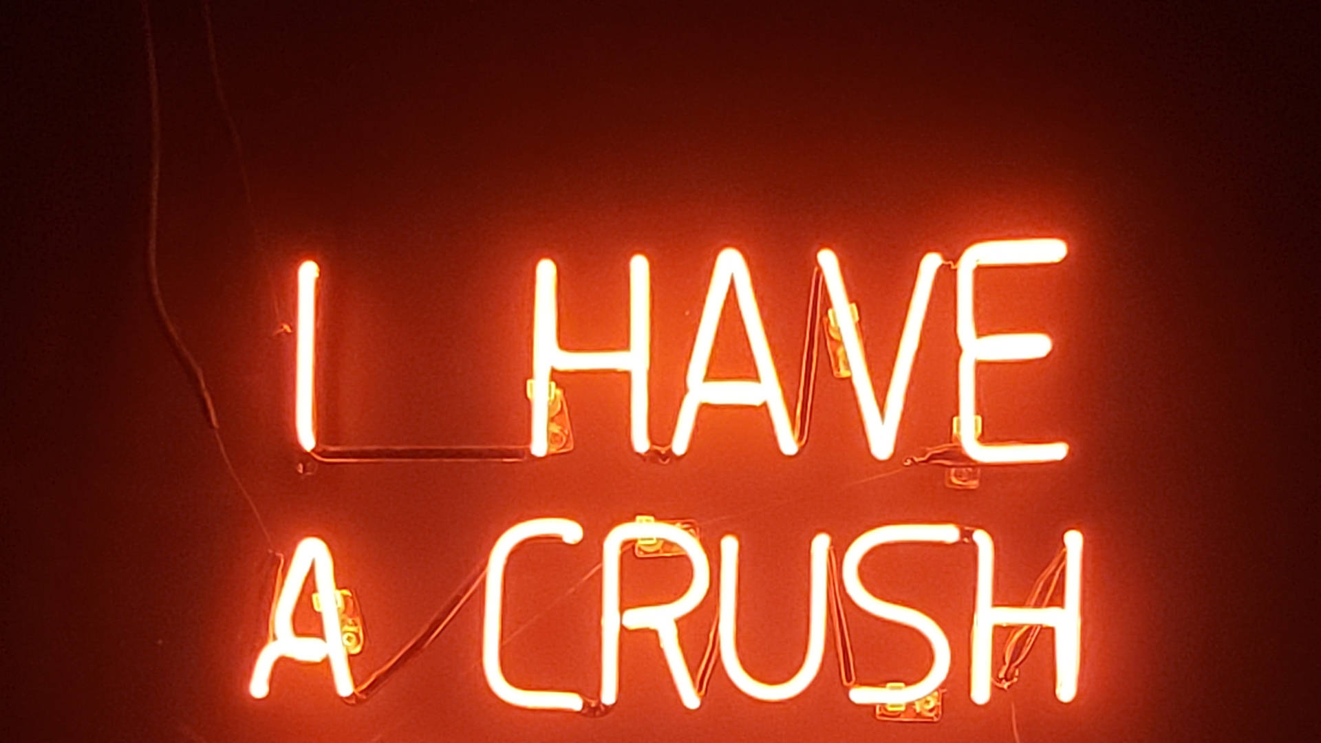Neon Orange Aesthetic Wallpaper