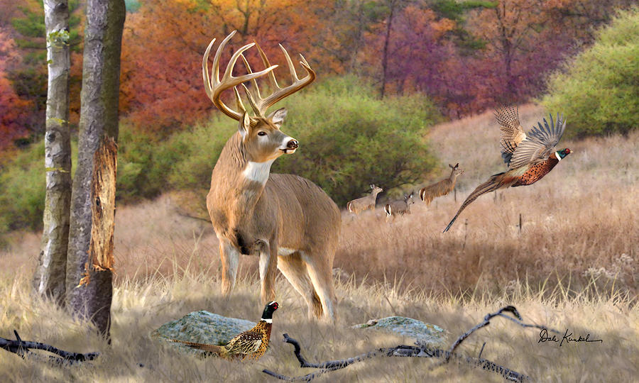 Whitetail Deer Art Paintings Painting Hunting Monster Buck Print North