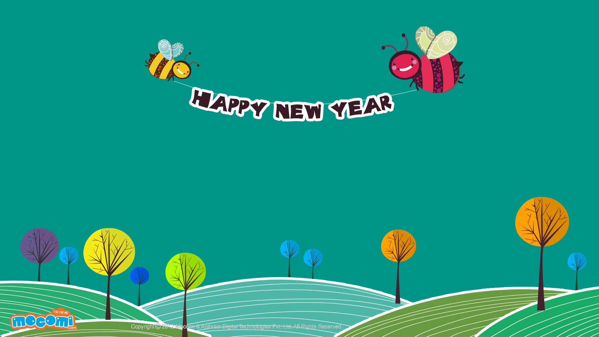 Happy New Year Desktop Wallpaper For Kids Moi