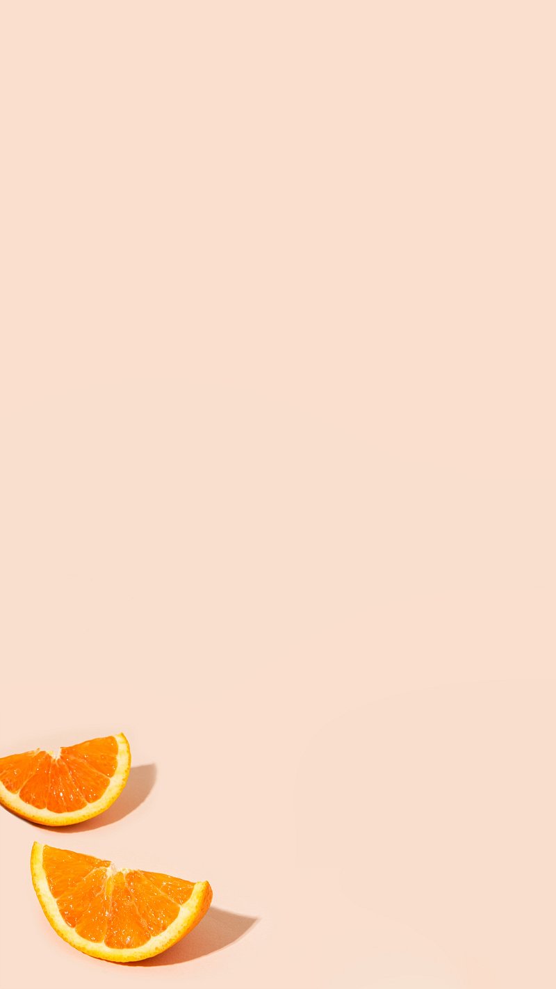 Pastel Orange iPhone Wallpaper Summer