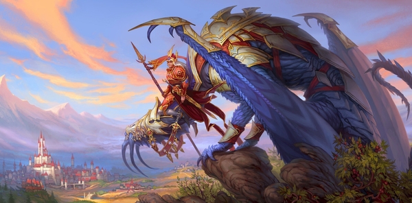 Wings Castles Dragons Rider Knights Fantasy Art Armor Blue Dragon