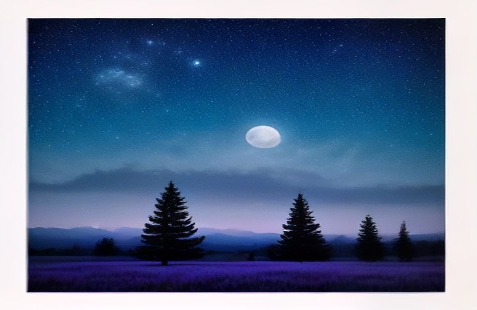 Stars And Moon Wallpaper