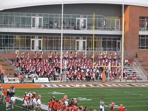 Bgsu Homeing Falcon Marching Band At Their