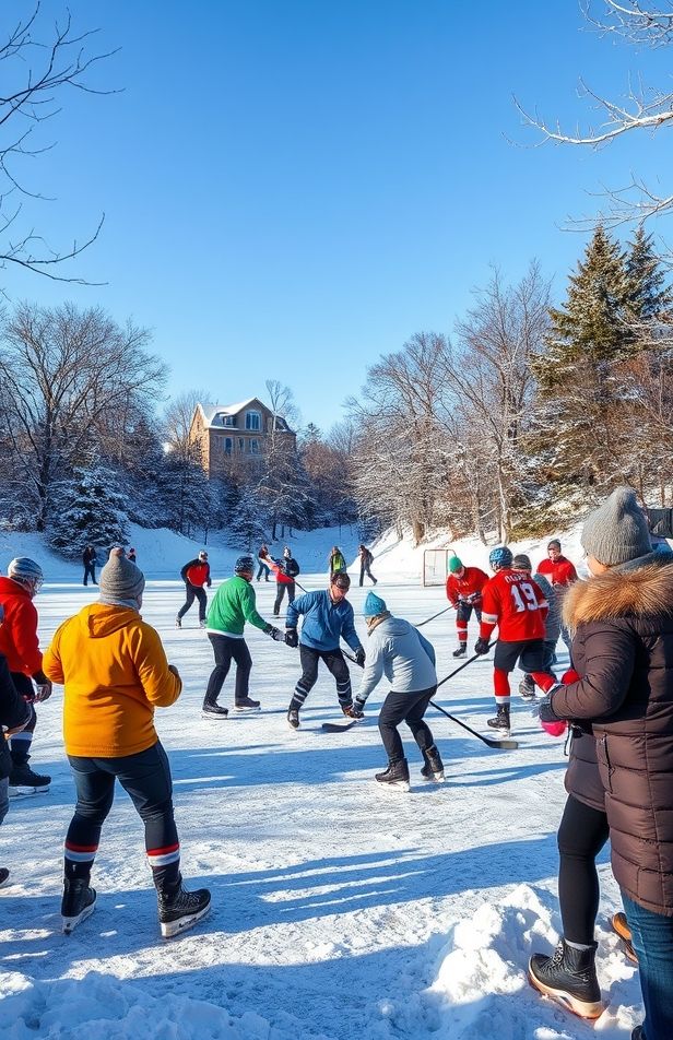 Pond Hockey Wallpaper