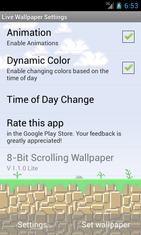 Bit Scrolling Wallpaper Lite Android Apps On Google Play