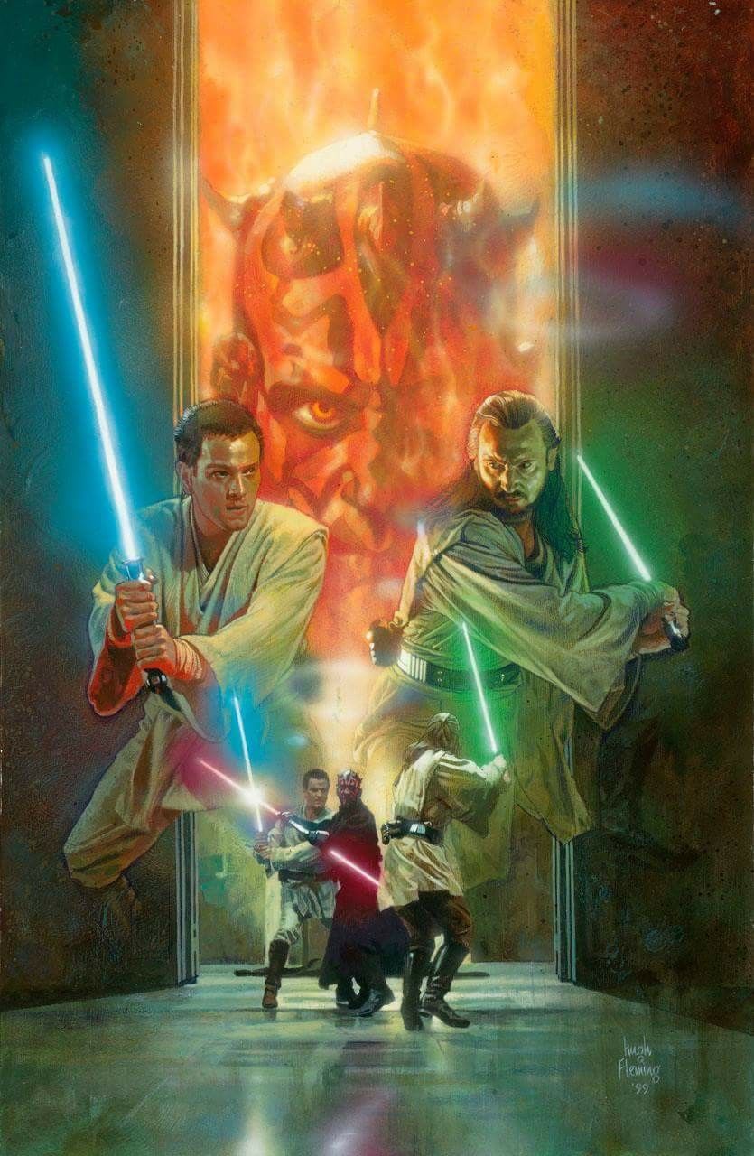 The Duel Of Fates Sw Ep I Tfm Star Wars Art Image