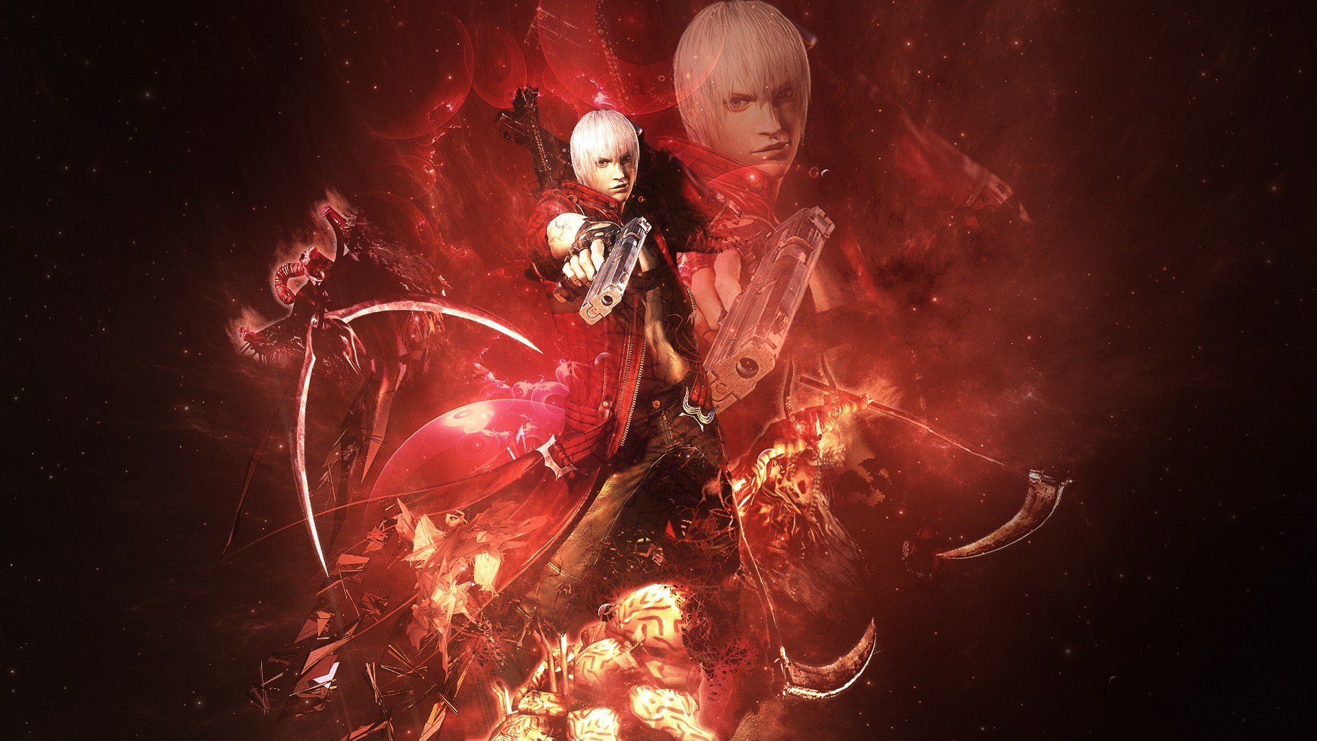 Devil May Cry Red Wallpaper Stock Photos