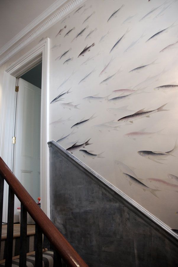 Fish Wallpaper Interiors Design Fabrics Collection De Gournay