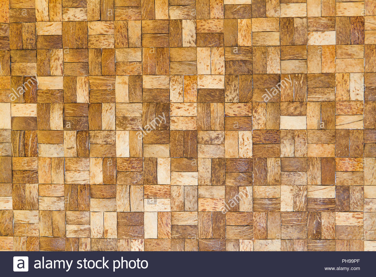 Bamboo Woven Flat Mat Natural Background Texture And