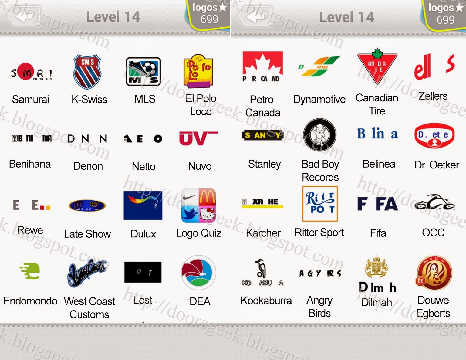 Logo Quiz Game Answers - Level 4 - Logos Game