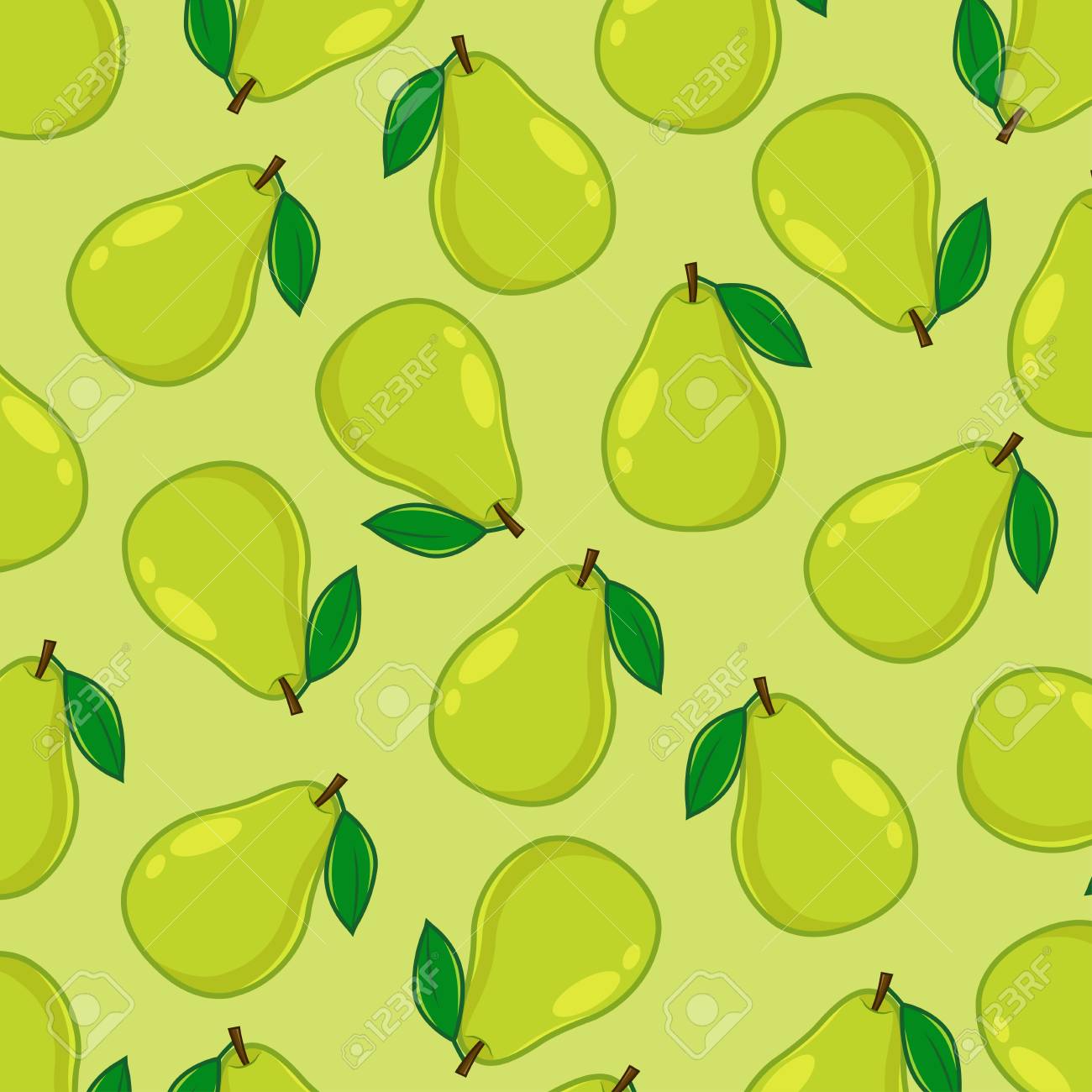Pears pattern background Royalty Free Vector Image