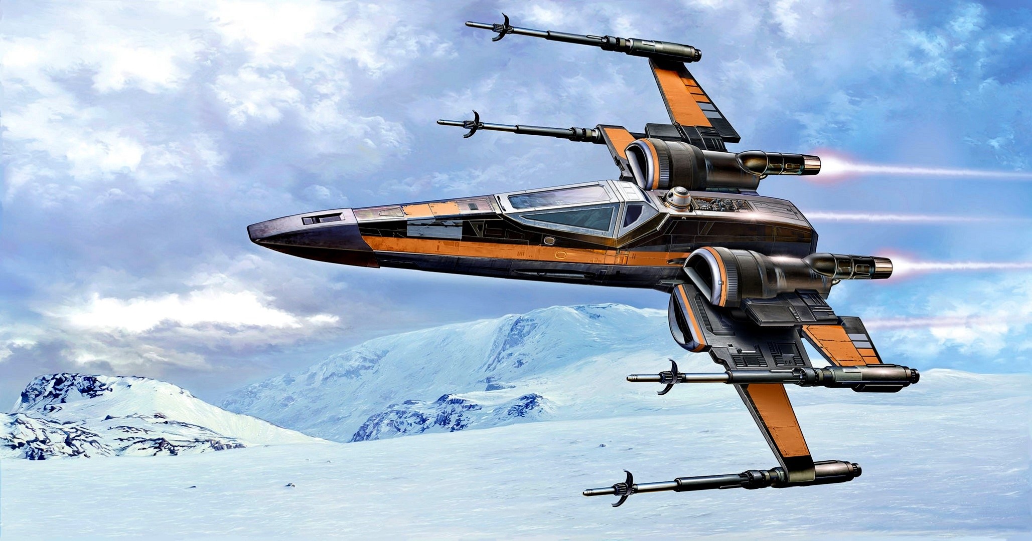 X Wing Artwork Star Wars Ships Vehicle Wallpaper