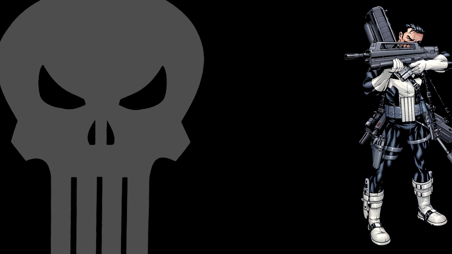 skulls the punisher marvel comics HD Wallpaper   Cartoon Animation