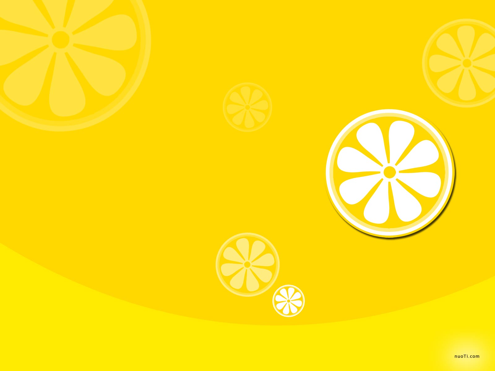 Bright Yellow Lemon Wallpaper