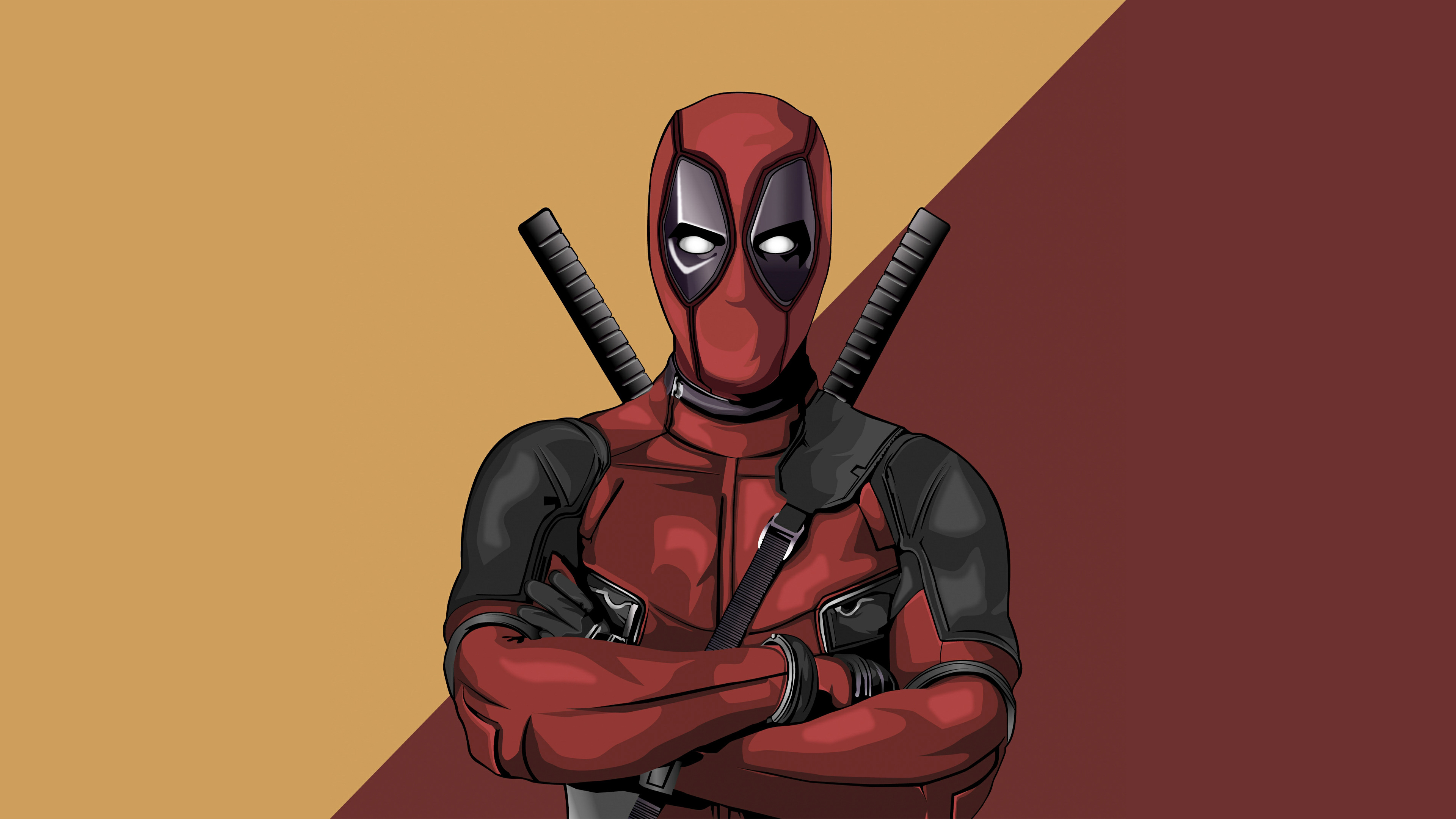 Deadpool Vector Artwork 4k Wallpaper HD Superheroes Image