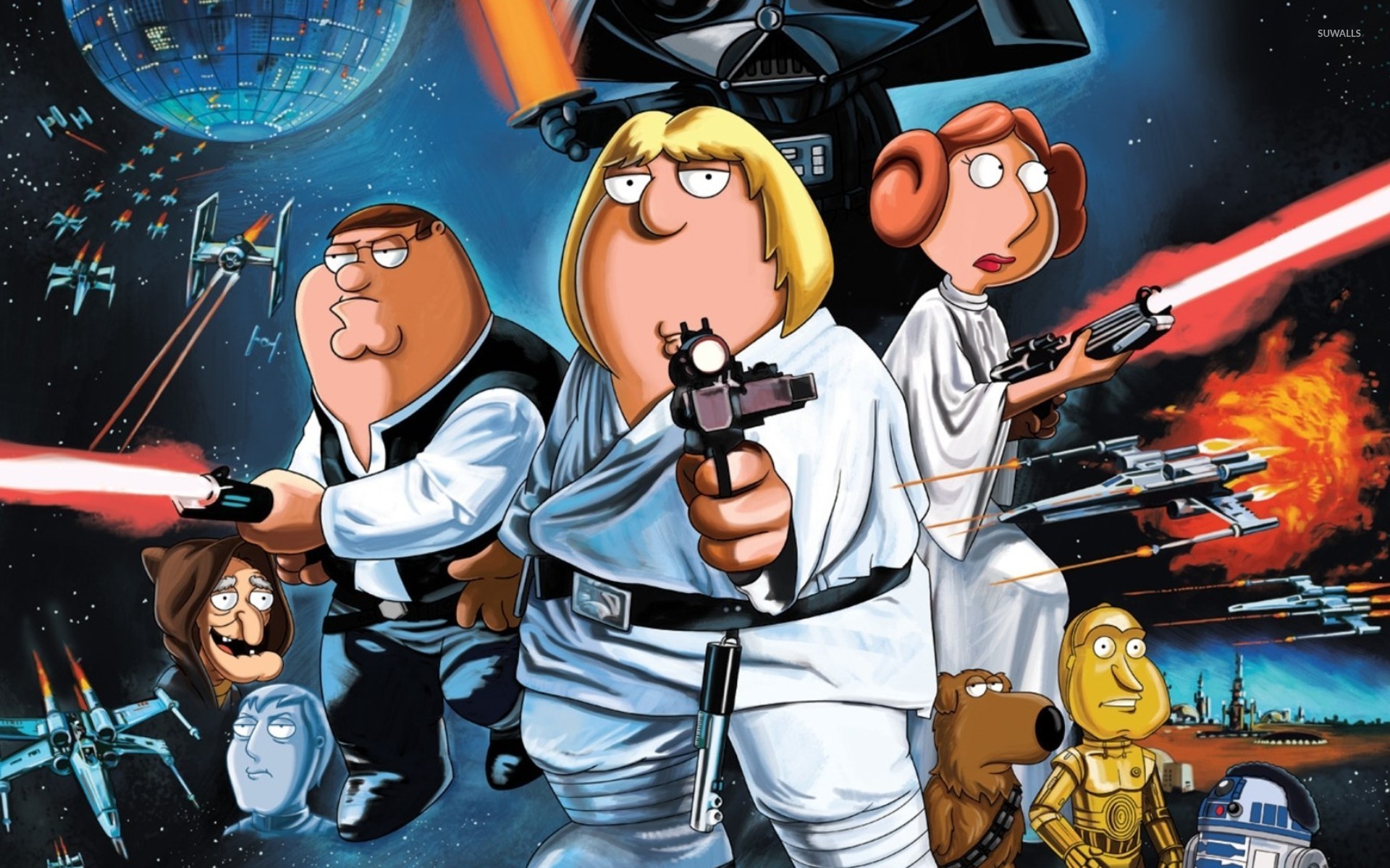 Family Guy Star Wars Desktop And Mobile Wallpaper Wallippo