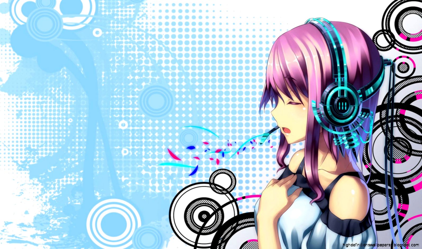 Anime Clipart Listening To Music HD Png Download  Transparent Png Image   PNGitem
