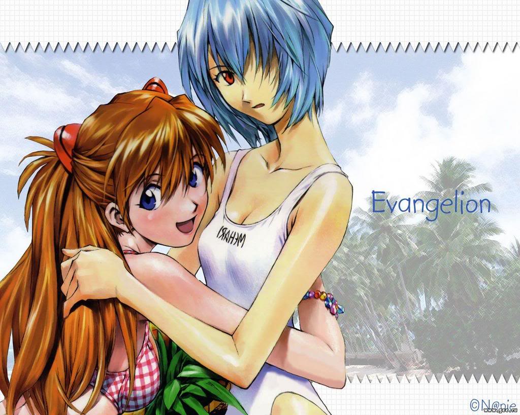 Rei Amp Asuka Wallpaper Desktop Background