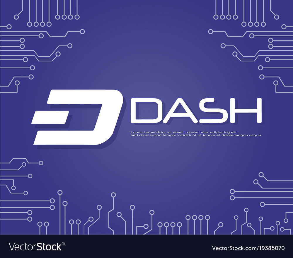 Background Dash Blockchain Style Collection Vector Image