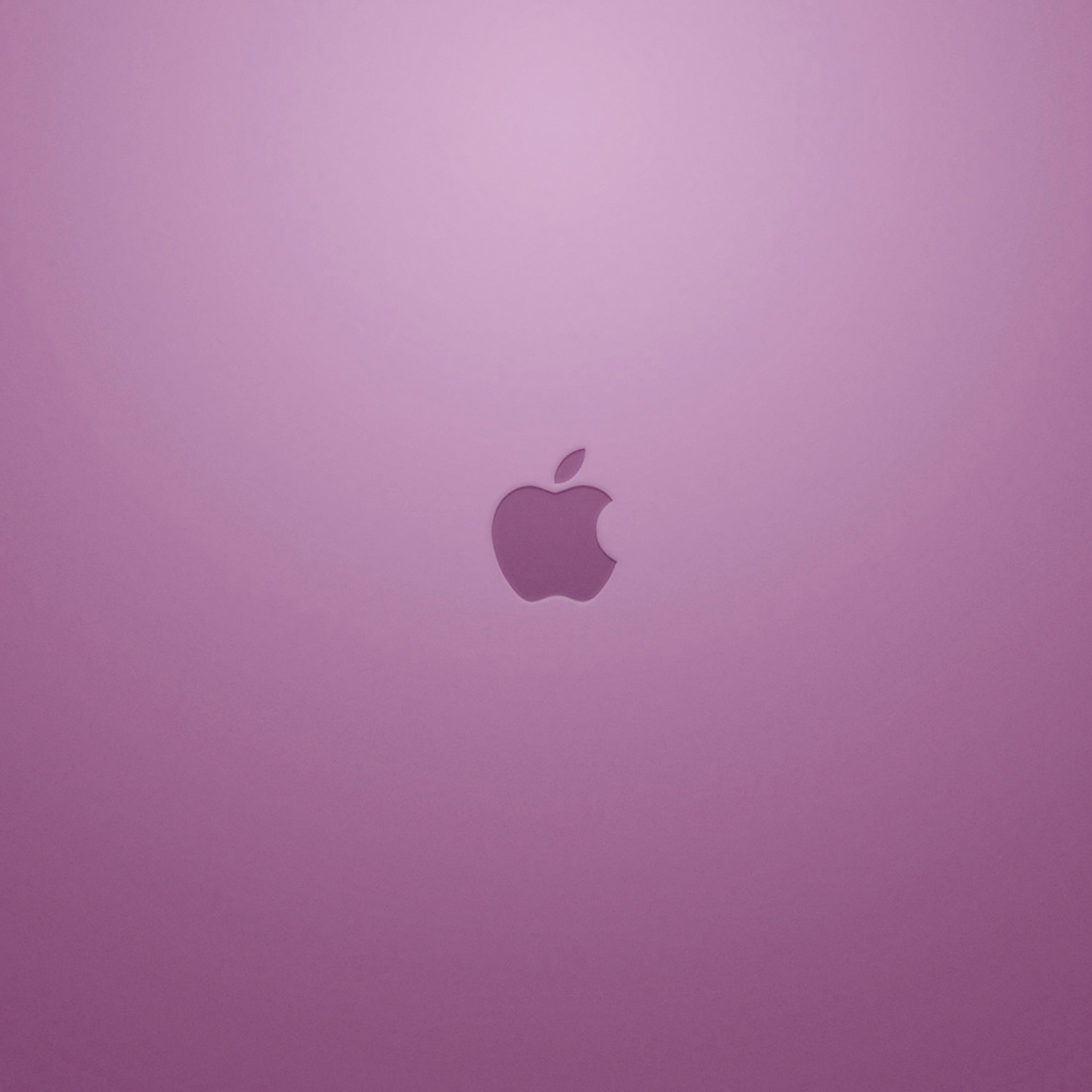 Pink Apple Logo iPad Wallpaper iPhone