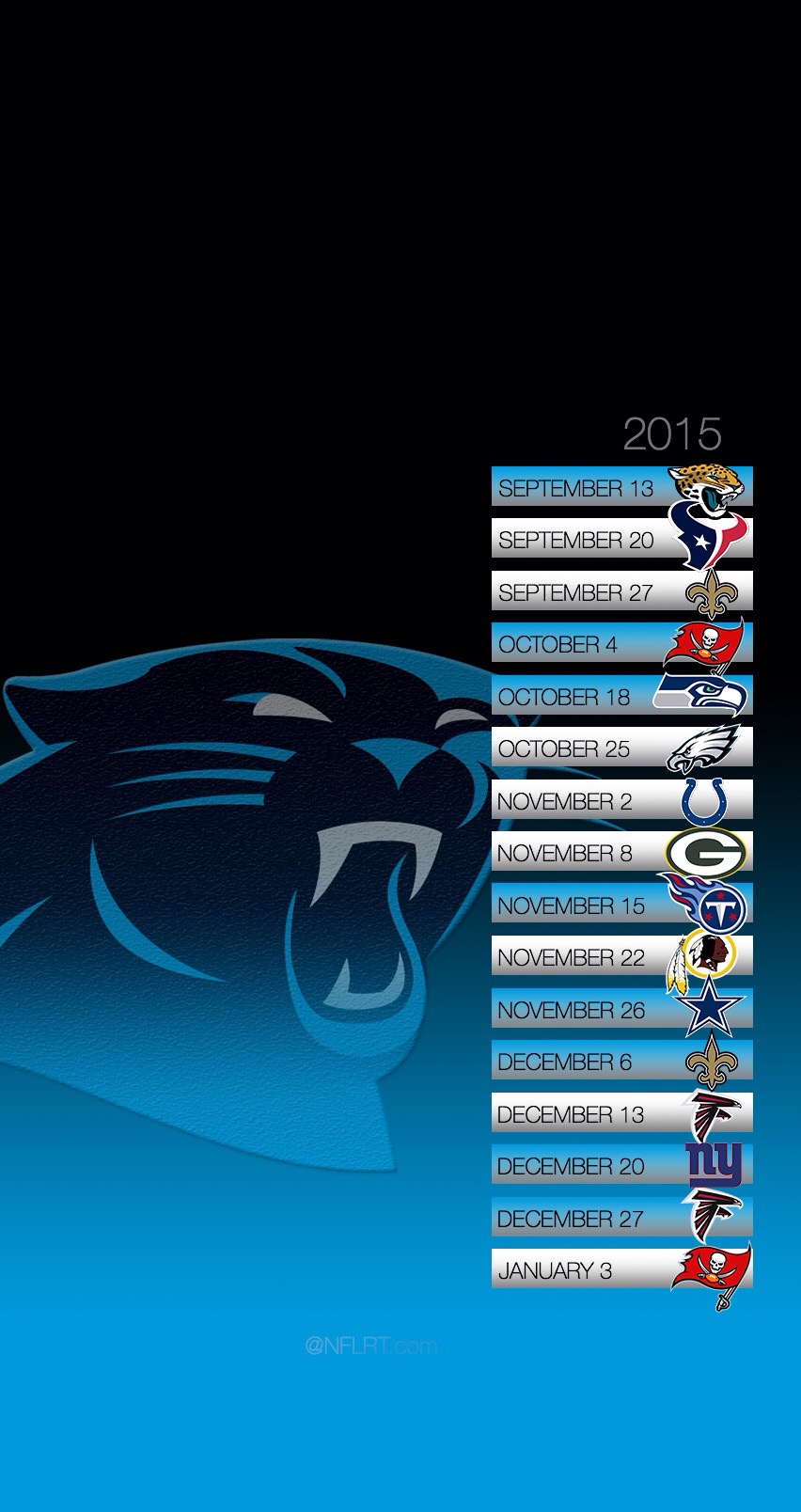Carolina Panthers Wallpaper Schedule