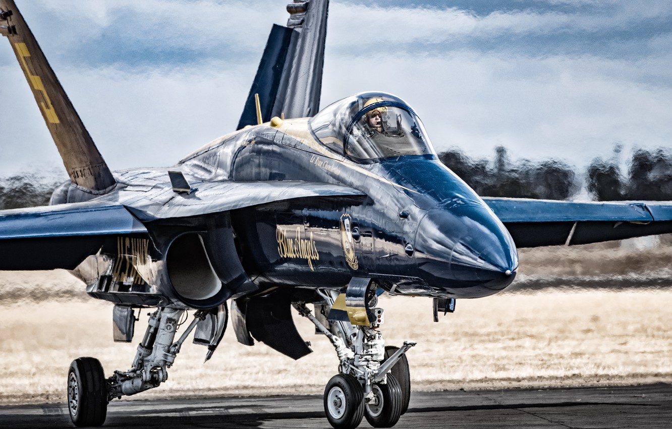 Wallpaper Fighter Cabin The Airfield Blue Angels Image For