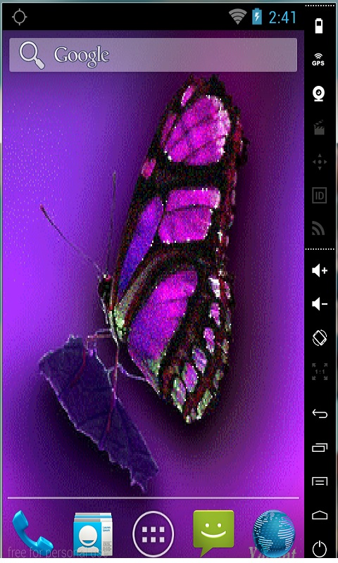 Purple Butterfly Live Wallpaper Apps For Android Phone