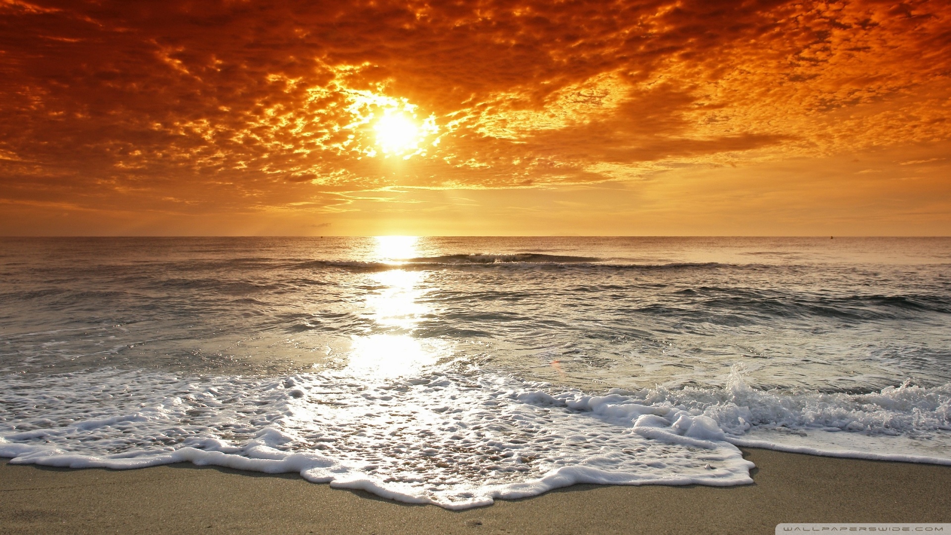 Seaside Sunset Wallpaper