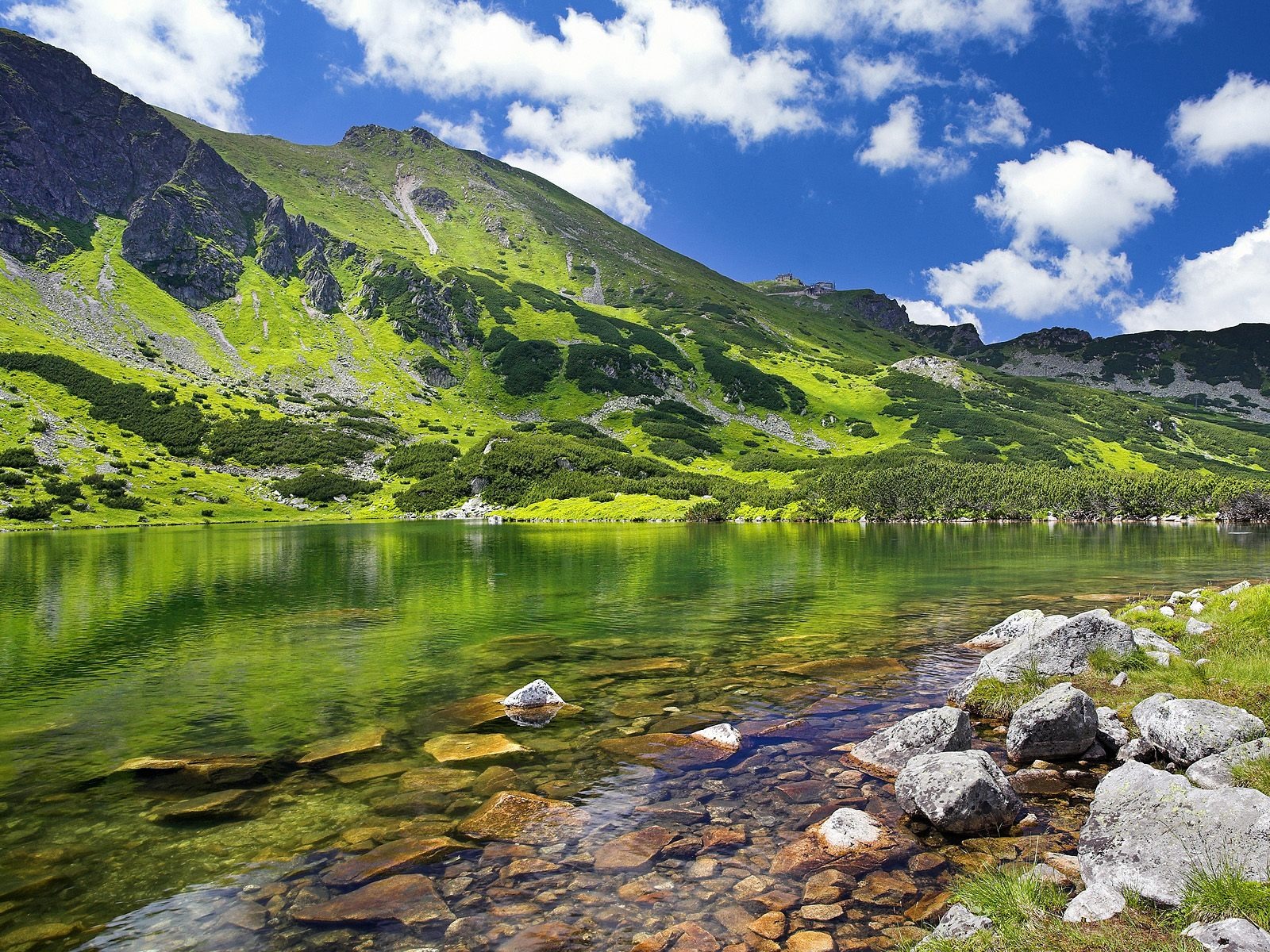 Alpine Lake Wallpaper Landscape Nature In Jpg Format