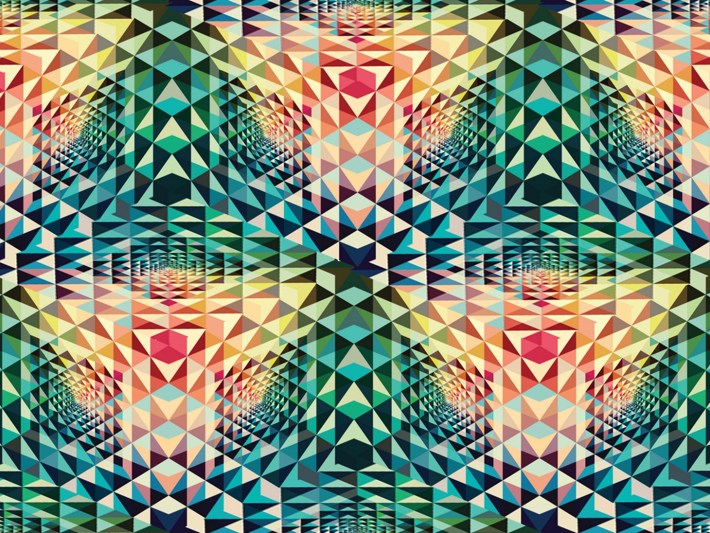 Kaleidoscope Patterns Colorful Shape HD Background