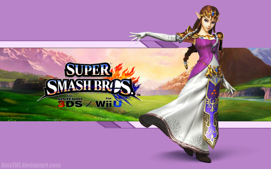 Zelda Wallpaper   Super Smash Bros Wii U3DS by AlexTHF on